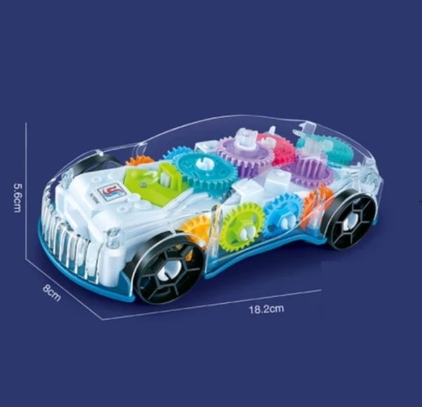 360° Rotating Future Musical Car Toy With Lights – For Kids, Boys & Girls