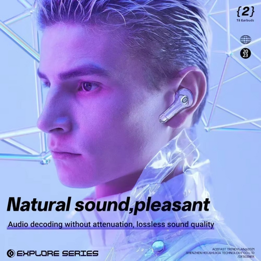 Air39 Wireless Earbuds | Bluetooth 5.3 | Clear Sound | Heavy Bass | Noise Reduction | Led Display – Random Color