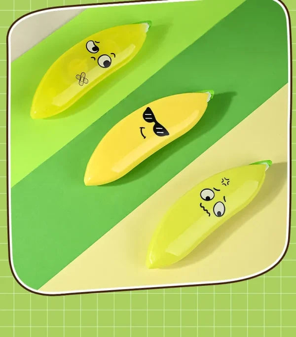 Banana Shaped Correction Tape – Fun & Portable Eraser Tool For Paper, Labels, And More – 14cm