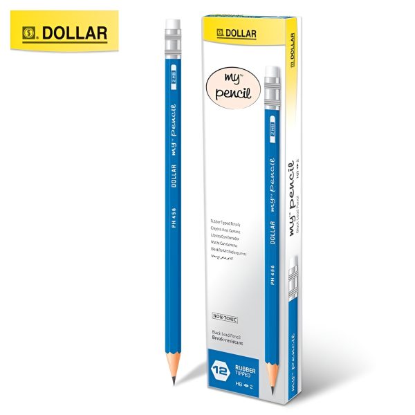 My Pencil With Eraser – Pack Of 12 | Smooth Writing, Durable, Built-in Eraser | Perfect For Students, Office, Drawing & Everyday Use (random Color)