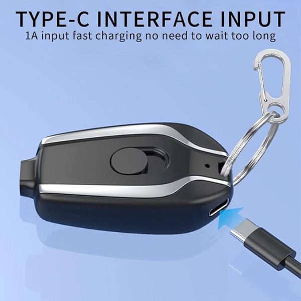 Product details of Keychain Portable Charger, Mini Power Emergency Pod Key Ring Cell Phone Charger, Ultra-Compact External Fast Charging Power Bank Battery Pack