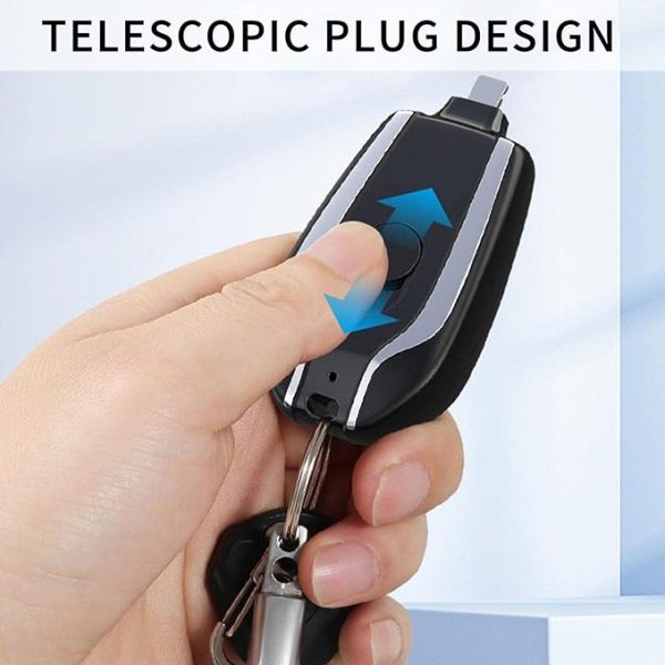 Product details of Keychain Portable Charger, Mini Power Emergency Pod Key Ring Cell Phone Charger, Ultra-Compact External Fast Charging Power Bank Battery Pack