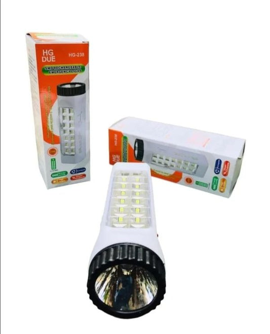 Rechargeable Smd Flashlight, Hg-238, High Quality, Durable Study Torch Lamp Light, Long Range