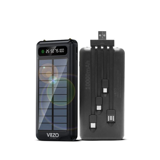 Vizo Solar 01 Power Bank | Best Quality Power Bank For Mobile Phone – Android Power Bank – Solar Power Bank For Android – 10,000 Mah Power Bank