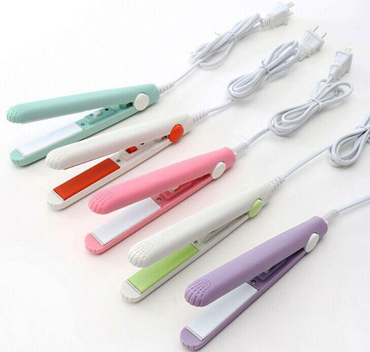 Mini Hair Straightener – Lightweight & Portable Travel Styling Tool | Medium Heat | High/Low Speed Settings | Corded Electric | Multicolor | ABS Plastic