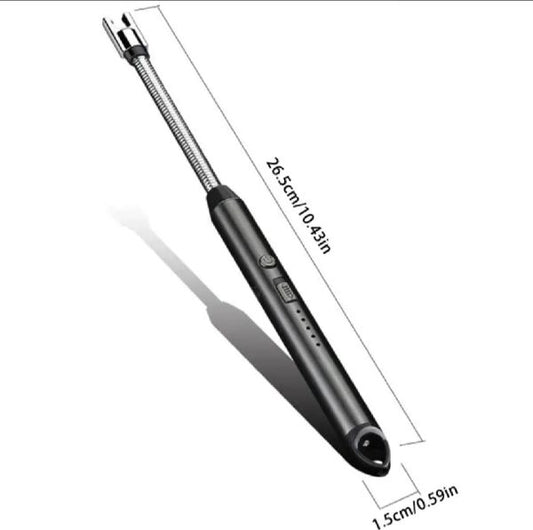 360° Outdoor Kitchen Lighter – Usb Rechargeable Plasma Arc Lighter With Safety Lock & Flexible Elbow For Candles, Bbq & Stoves (random Color)