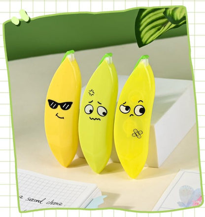 Banana Shaped Correction Tape – Fun & Portable Eraser Tool For Paper, Labels, And More – 14cm