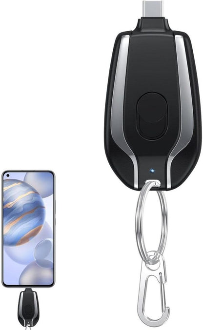 Product details of Keychain Portable Charger, Mini Power Emergency Pod Key Ring Cell Phone Charger, Ultra-Compact External Fast Charging Power Bank Battery Pack