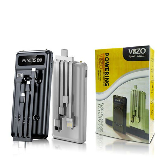 Vht-09 – 10,000 Mah Full-size Power Bank | Best Quality Power Bank | Vizo Power Bank – Vizo Vht-09 Power Bank – Android & Ios Power Bank Vht09 – Random Color Brand: 5.11